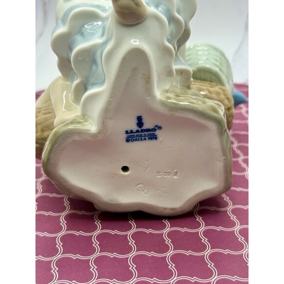 LLADRO Gypsies 9" Tall Pinwheels Figurine 4993 Glossy Mother Son RETIRED MINT - Picture 8 of 17